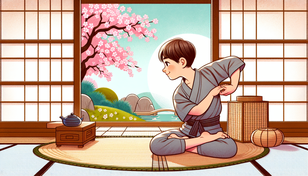 A child practicing yoga for relaxation