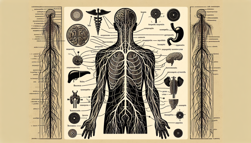 An illustration of the autonomic nervous system