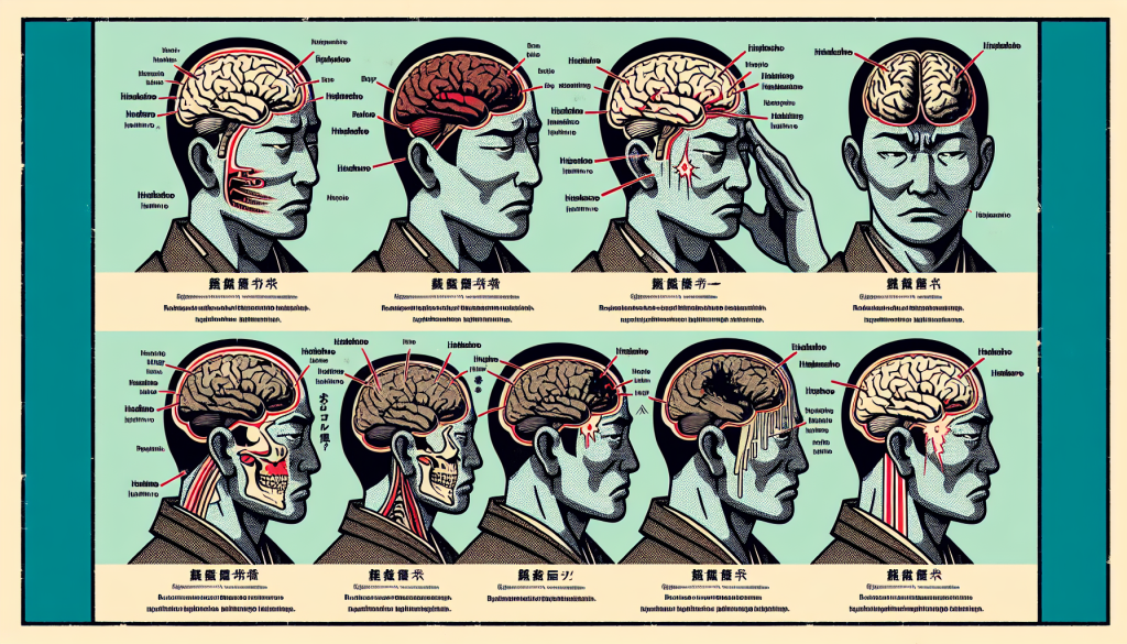 Diagram showing types of headaches