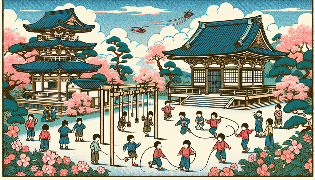 Image of children exercising outside