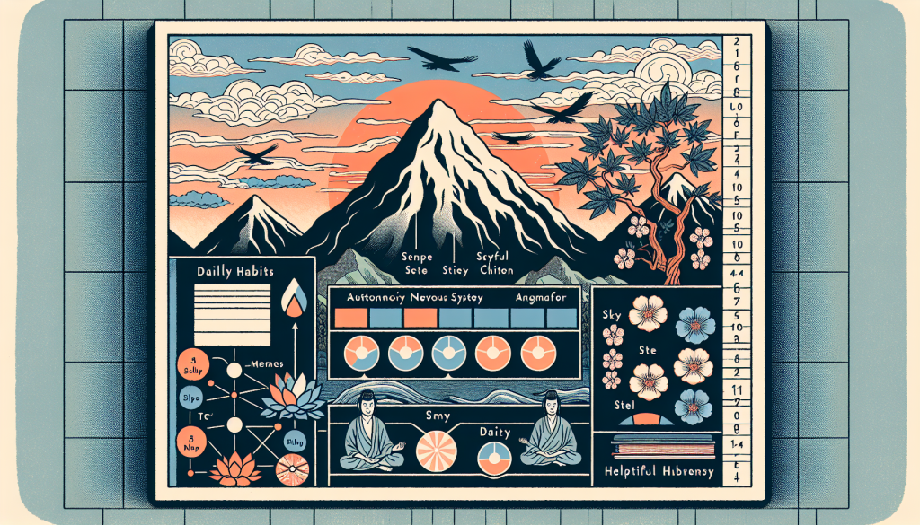 A chart of daily habits that help balance the autonomic nervous system