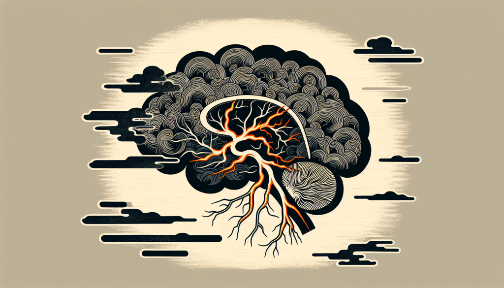 An illustration of stress affecting the nervous system