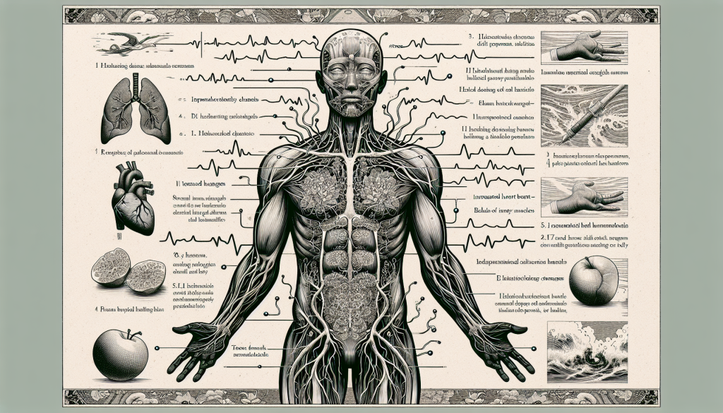An illustration showing the effects of stress on the body