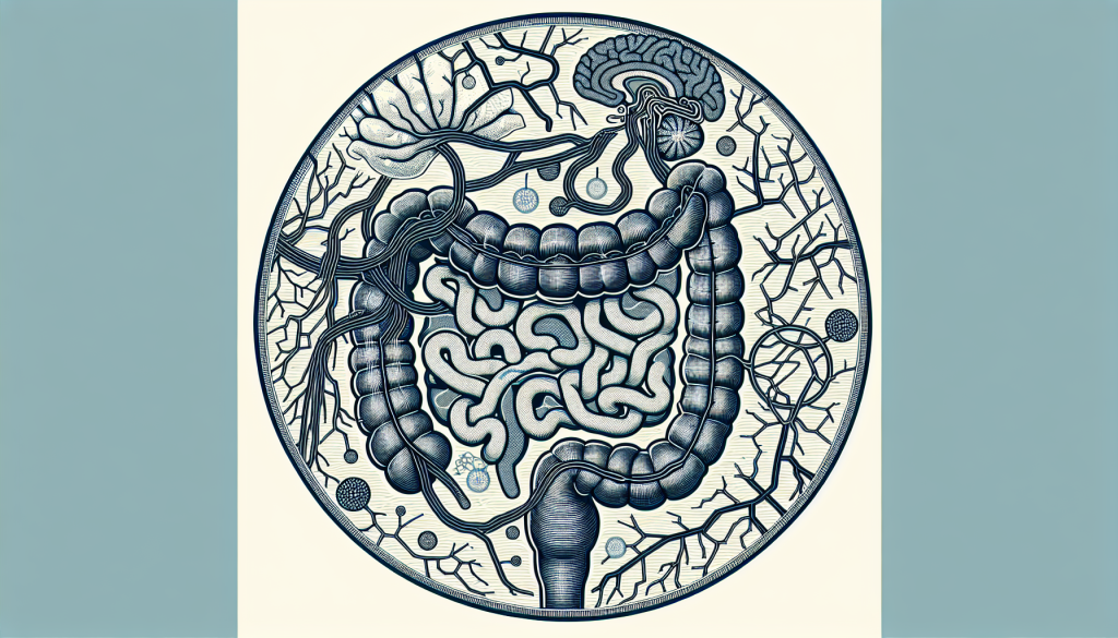 Diagram of gut-brain connection