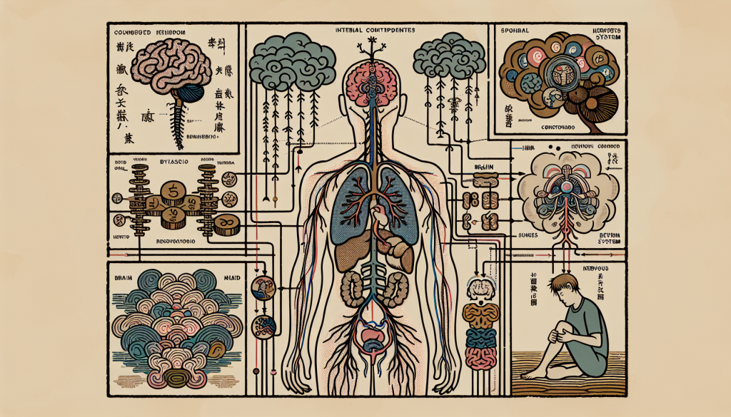 Diagram showing stress and the nervous system
