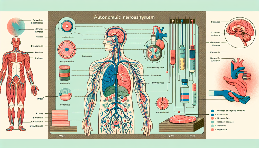 Diagram showing stress impact on the autonomic nervous system