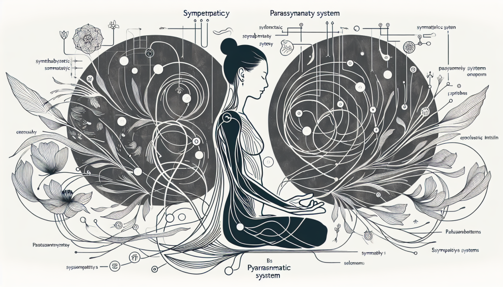 Diagram showing sympathetic and parasympathetic systems