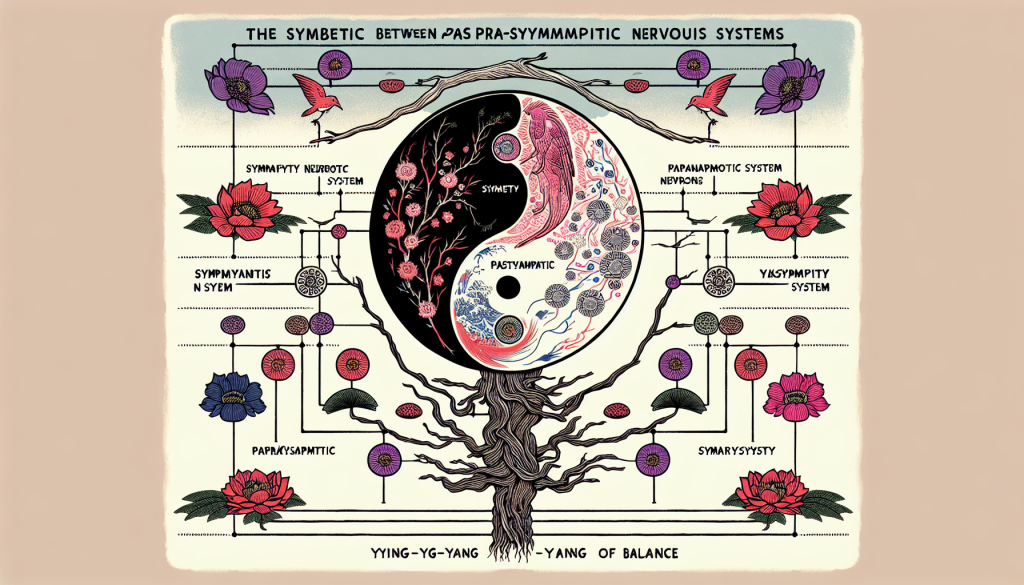 Diagram showing the balance between sympathetic and parasympathetic nerves