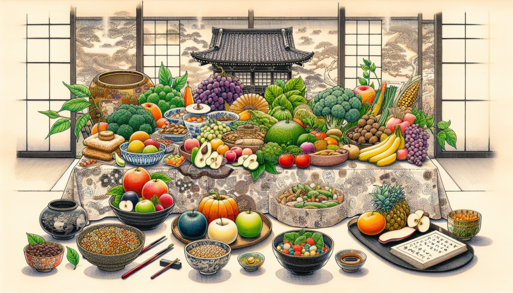 Image of healthy foods beneficial for the autonomic nervous system