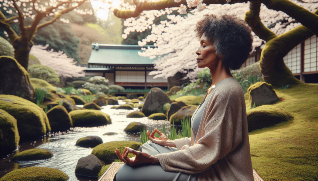 Image of someone meditating