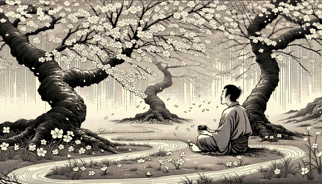 Person relaxing in nature