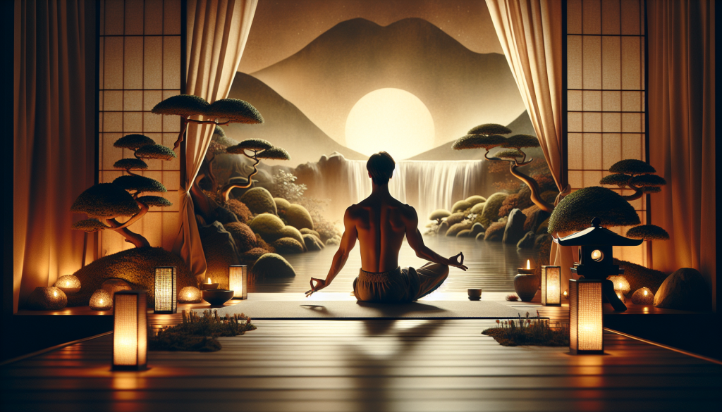 Picture of a person practicing yoga for relaxation