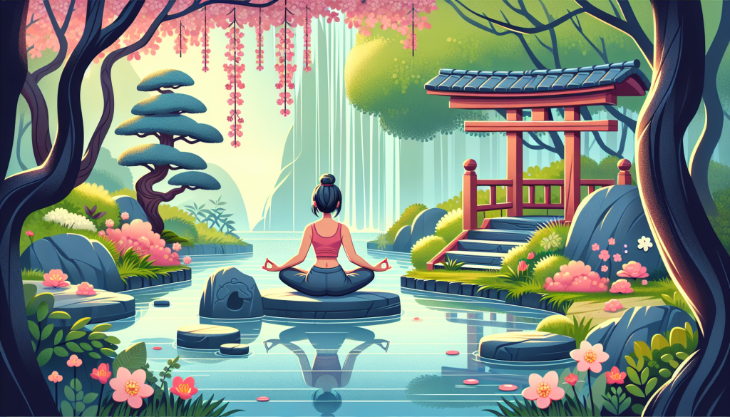 A serene yoga scene promoting relaxation