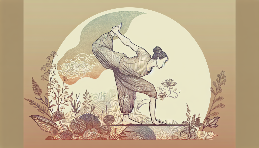 A woman practicing yoga for stress relief