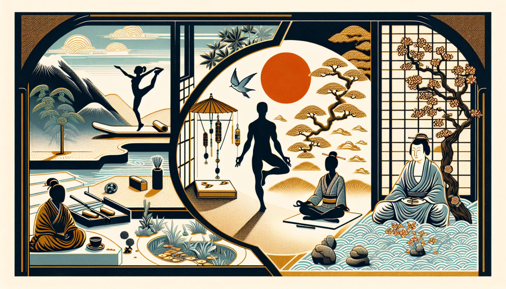 A balanced lifestyle concept with exercise and meditation