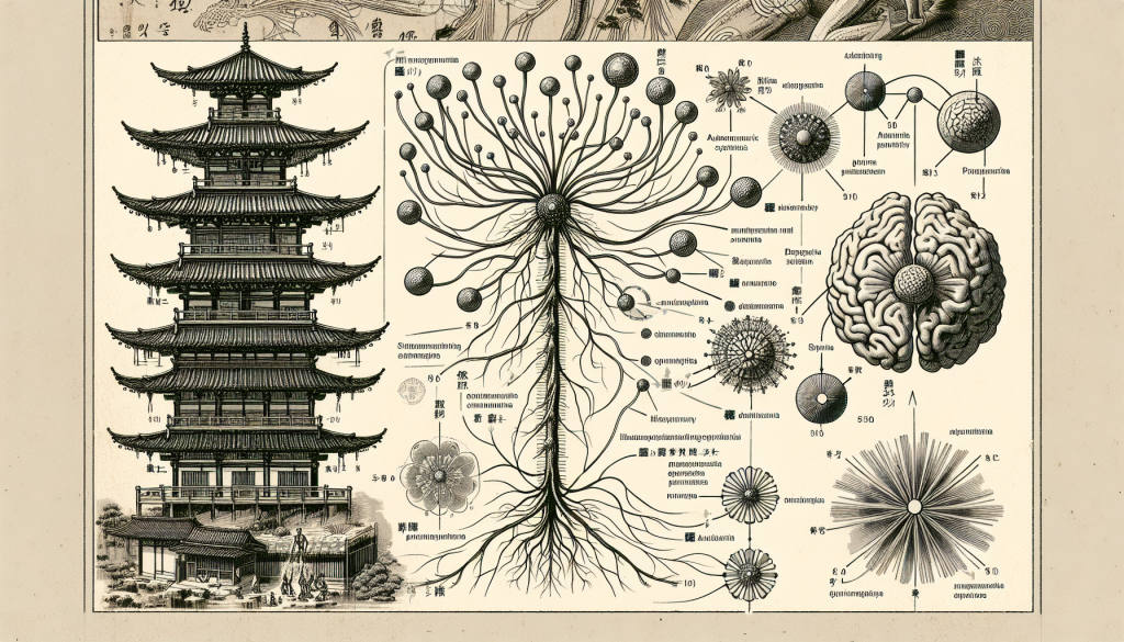 Diagram showing the autonomic nervous system