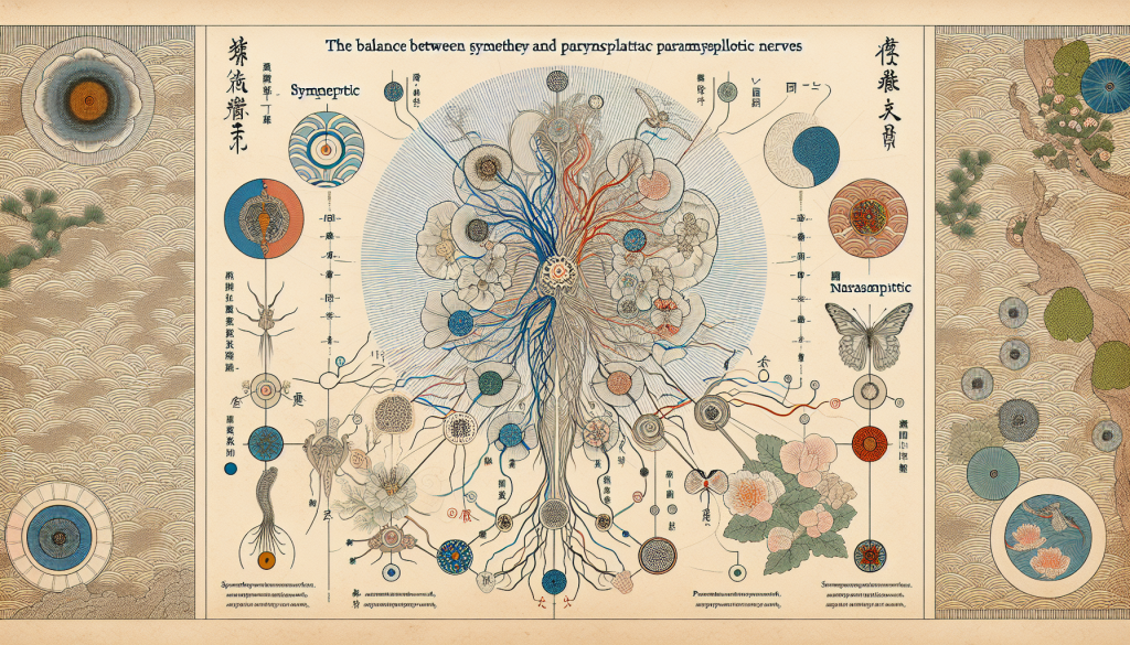 Diagram showing the balance between sympathetic and parasympathetic nerves