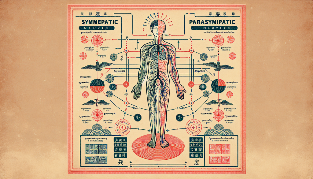 Diagram showing the balance of sympathetic and parasympathetic nerves