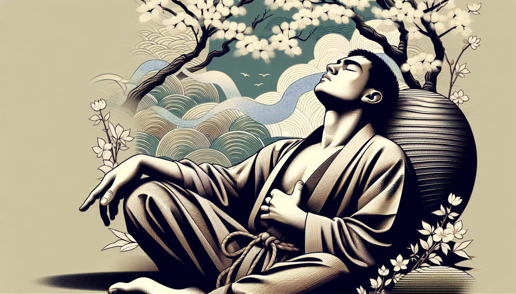 Person doing relaxation exercises