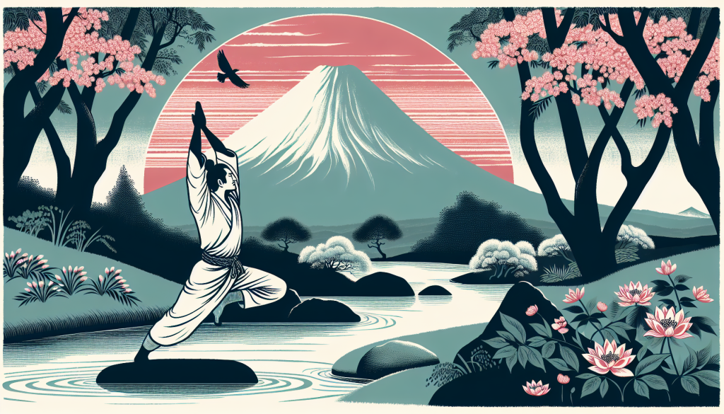 Person practicing yoga