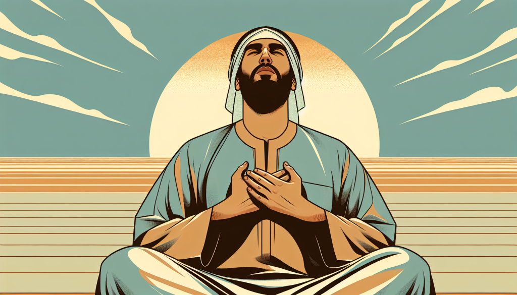 A person practicing deep breathing exercises for stress relief