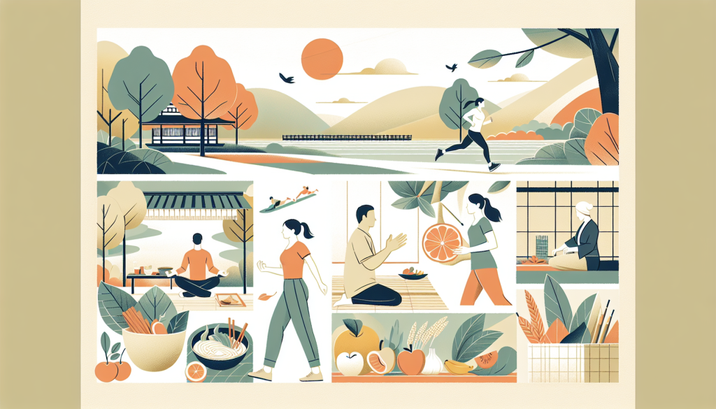 Healthy lifestyle choices illustration