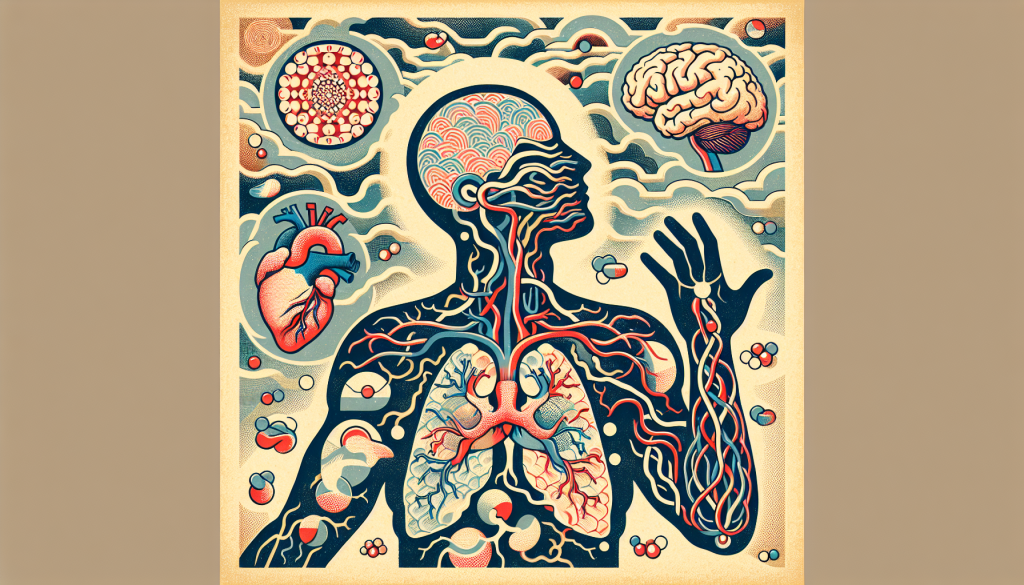 Illustration of stress affecting the autonomic nervous system