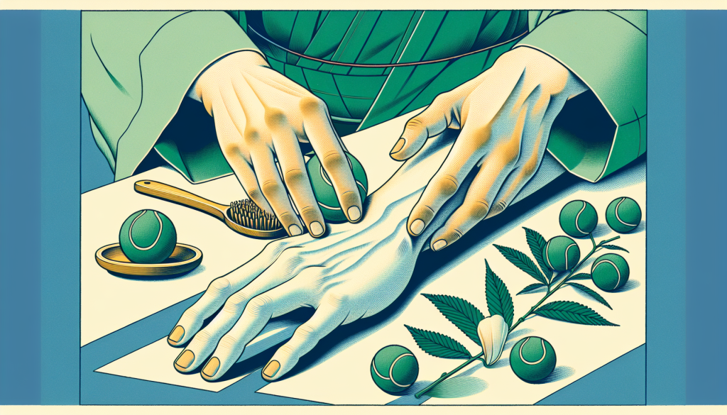 Self-massage techniques with tennis ball