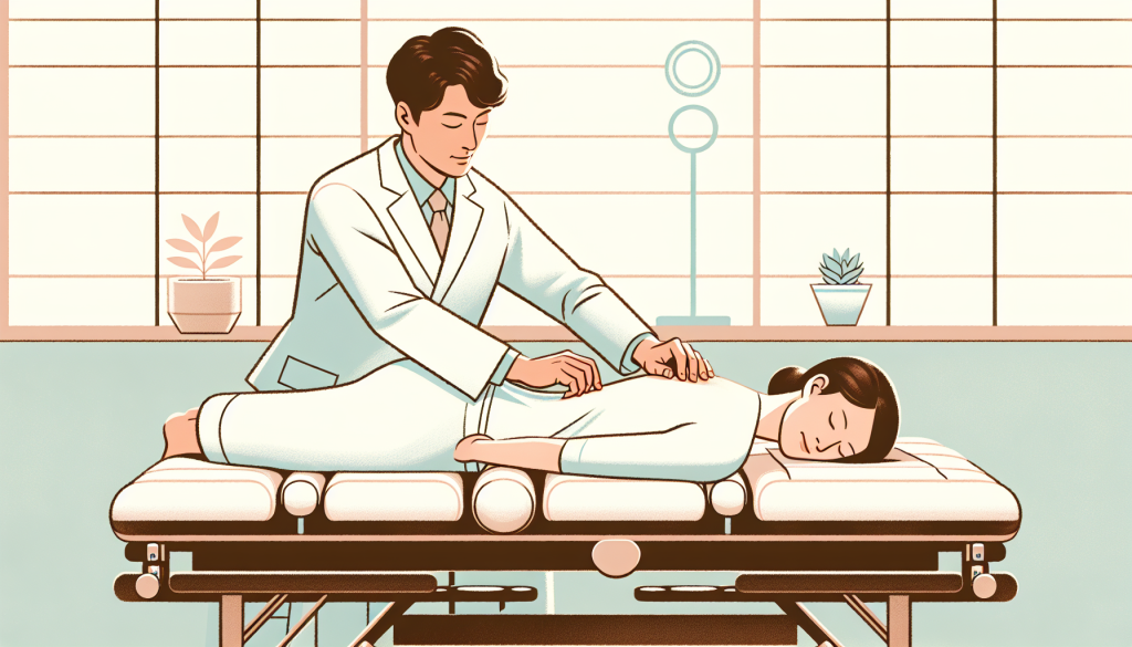 Woman receiving chiropractic treatment